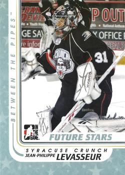 2010-11 In The Game Between The Pipes #62 Jean-Philippe Levasseur Front