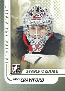 2010-11 In The Game Between The Pipes #97 Corey Crawford Front