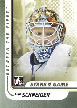 2010-11 In The Game Between The Pipes #98 Cory Schneider Front