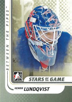 2010-11 In The Game Between The Pipes #105 Henrik Lundqvist Front