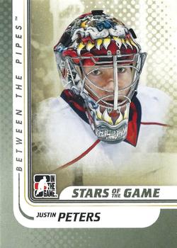 2010-11 In The Game Between The Pipes #116 Justin Peters Front