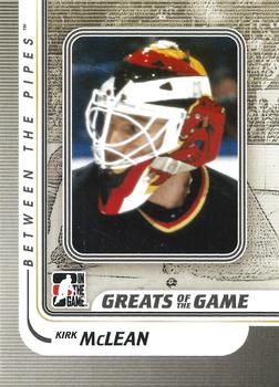 2010-11 In The Game Between The Pipes #170 Kirk McLean Front