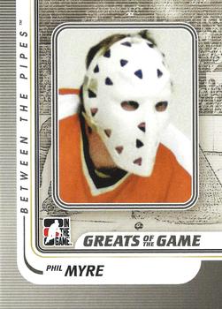 2010-11 In The Game Between The Pipes #176 Phil Myre Front