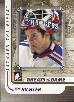 2010-11 In The Game Between The Pipes #172 Mike Richter Front
