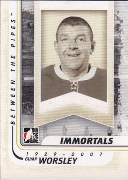 2010-11 In The Game Between The Pipes #194 Gump Worsley Front