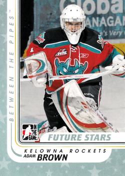 2010-11 In The Game Between The Pipes #1 Adam Brown Front