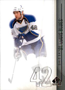 2010-11 SP Authentic #101 David Backes Front