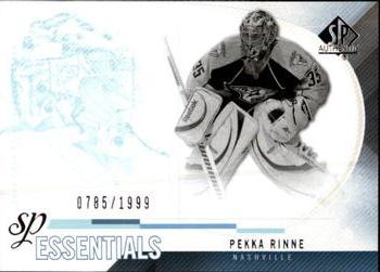 2010-11 SP Authentic #165 Pekka Rinne Front