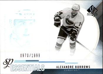 2010-11 SP Authentic #197 Alexandre Burrows Front