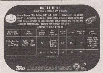 2002-03 Topps Heritage #11 Brett Hull Back