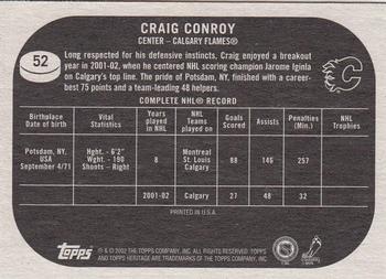 2002-03 Topps Heritage #52 Craig Conroy Back