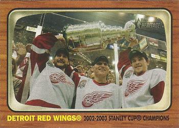 2002-03 Topps Heritage #130 Stanley Cup Champions Front