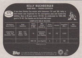 2002-03 Topps Heritage #177 Kelly Buchberger Back