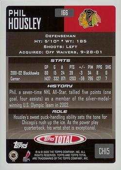2002-03 Topps Total #166 Phil Housley Back