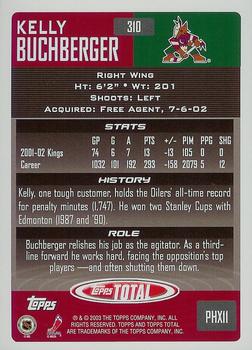 2002-03 Topps Total #310 Kelly Buchberger Back