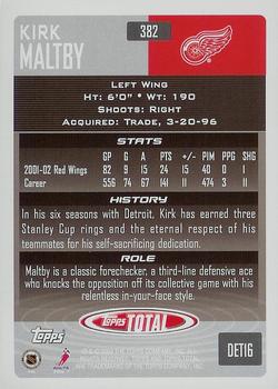 2002-03 Topps Total #382 Kirk Maltby Back