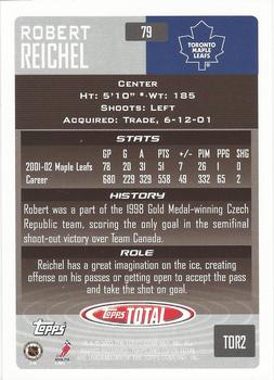 2002-03 Topps Total #79 Robert Reichel Back