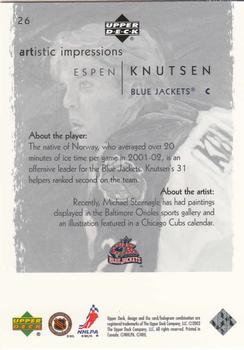2002-03 Upper Deck Artistic Impressions #26 Espen Knutsen Back