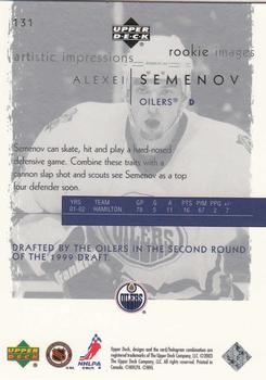 2002-03 Upper Deck Artistic Impressions #131 Alexei Semenov Back