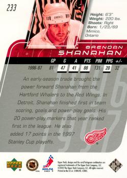 2002-03 Upper Deck #233 Brendan Shanahan Back