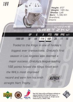 2002-03 Upper Deck #189 Wayne Gretzky Back
