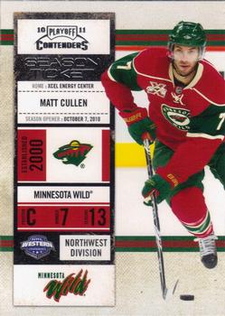 2010-11 Playoff Contenders #10 Matt Cullen Front