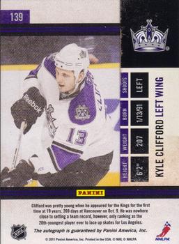 2010-11 Playoff Contenders #139 Kyle Clifford Back