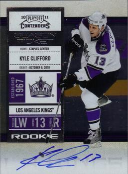 2010-11 Playoff Contenders #139 Kyle Clifford Front
