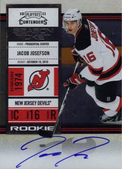 2010-11 Playoff Contenders #148 Jacob Josefson Front
