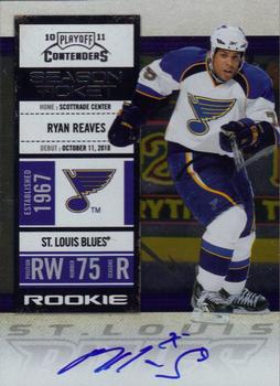 2010-11 Playoff Contenders #160 Ryan Reaves Front