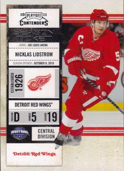 2010-11 Playoff Contenders #27 Nicklas Lidstrom Front