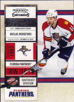2010-11 Playoff Contenders #2 Nicklas Bergfors Front