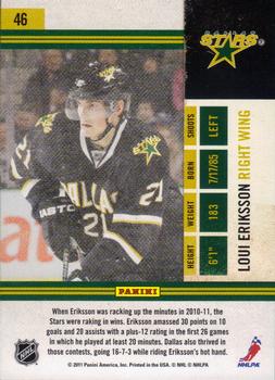2010-11 Playoff Contenders #46 Loui Eriksson Back