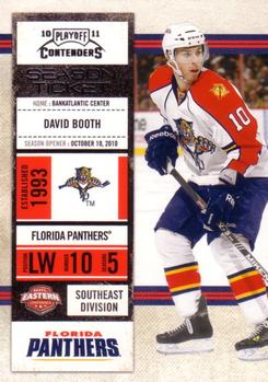 2010-11 Playoff Contenders #48 David Booth Front