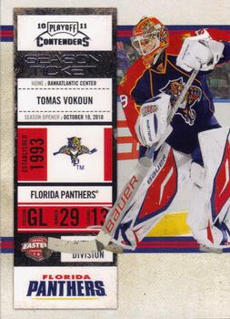 2010-11 Playoff Contenders #68 Tomas Vokoun Front