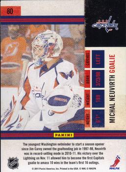 2010-11 Playoff Contenders #80 Michal Neuvirth Back