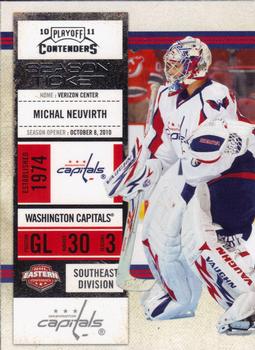 2010-11 Playoff Contenders #80 Michal Neuvirth Front