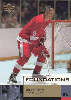 2002-03 Upper Deck Foundations #23 Gordie Howe Front
