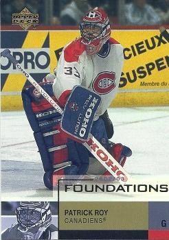 2002-03 Upper Deck Foundations #54 Patrick Roy Front
