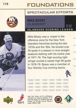 2002-03 Upper Deck Foundations #119 Mike Bossy Back