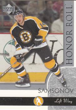 2002-03 Upper Deck Honor Roll #6 Sergei Samsonov Front