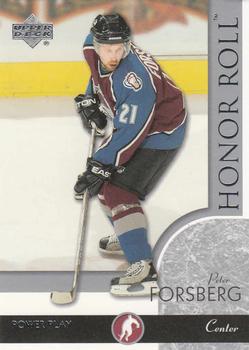 2002-03 Upper Deck Honor Roll #17 Peter Forsberg Front