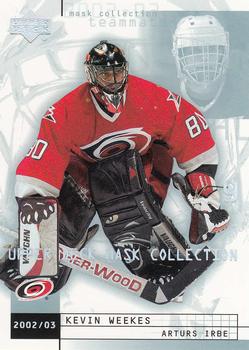 2002-03 Upper Deck Mask Collection #17 Kevin Weekes / Arturs Irbe Front