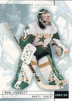 2002-03 Upper Deck Mask Collection #27 Ron Tugnutt / Marty Turco Front