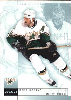 2002-03 Upper Deck Mask Collection #28 Mike Modano / Marty Turco Front