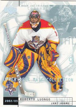 2002-03 Upper Deck Mask Collection #37 Roberto Luongo / Jani Hurme Front