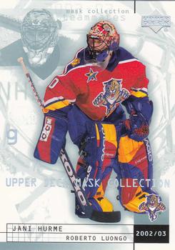 2002-03 Upper Deck Mask Collection #38 Jani Hurme / Roberto Luongo Front