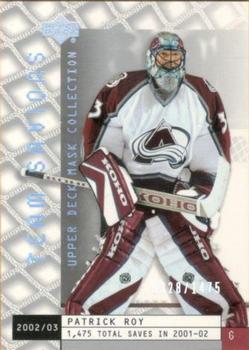 2002-03 Upper Deck Mask Collection #92 Patrick Roy Front