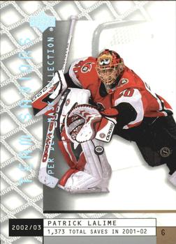 2002-03 Upper Deck Mask Collection #113 Patrick Lalime Front