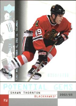 2002-03 Upper Deck Mask Collection #118 Shawn Thornton Front